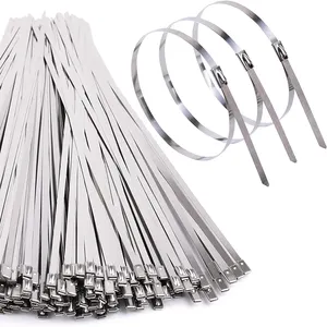 304 201 stainless steel cable ties, 4.6*550mm 4.6*600mm 4.6*650mm 4.6*700mm metal cable ties, cable ties