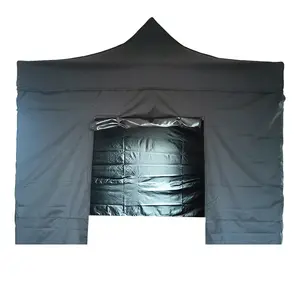 10 X 10 Ft Trade Show Portable Tent Customized Canopy Tent Black Commercial Big Folding Trade Show Tents For Events