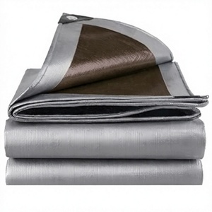 Bâche PE Marron Argentée 180GSM Imperméable Robuste Résistante aux UV et aux Produits Chimiques pour Camion et Camping – Vente en Gros Usine - Product Image 3