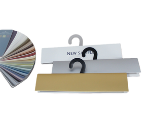 Etichette di Lusso in Cartone con Stampa CMYK+, Finitura Verniciata, Gancio a Punto <span class=keywords><strong>Interrogativo</strong></span> per Tende, Tessuti e Abbigliamento - Product Image 6