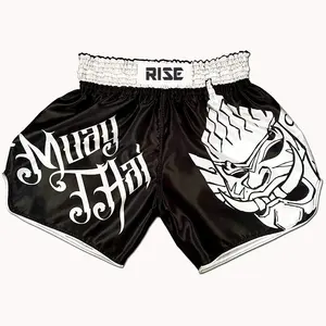 Pantalones cortos de Muay Thai Personalice su propia sublimación retro de Bangkok Pakistán Tailandia