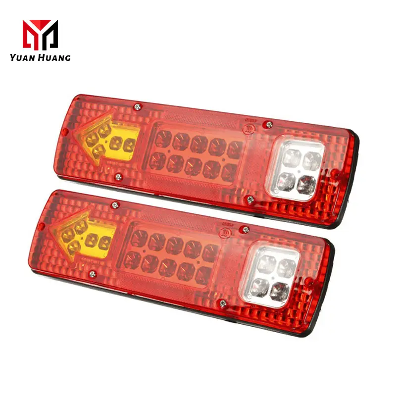 12V 24V Red 19 LED Xe Tải Trailer Xe Tải Dừng Phanh Bật Đèn Hậu Phía Sau Đèn Báo Trailer Đèn Hậu Đèn Hậu Xe Hơi