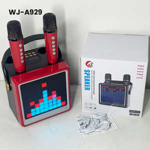 Altavoz <span class=keywords><strong>Karaoke</strong></span> Inalámbrico Bluetooth con Micrófono Dual 3D, Altavoz Portátil con Dos Micrófonos Inalámbricos - Product Image 2
