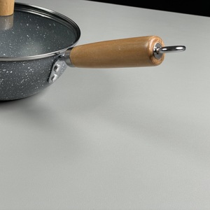 Dayanıklı yüksek kaliteli mermer yapışmaz kızartma tavası hızlı teslimat kolay temizlemek için çok yönlü pişirme - Product Image 4