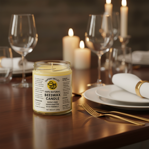 Tapom Valley 200g Beeswax Pillar <b>Candles</b> Zimbabwe Coconut <b>Oil</b> Blend Home Decoration Holiday Wholesale Supply - Product Image 1