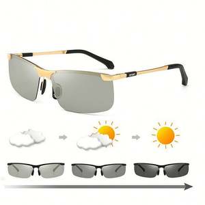 Gafas de Sol Polarizadas Fotocromáticas con Marco de Aleación UV400 para Hombre, Última Moda - Product Image 3