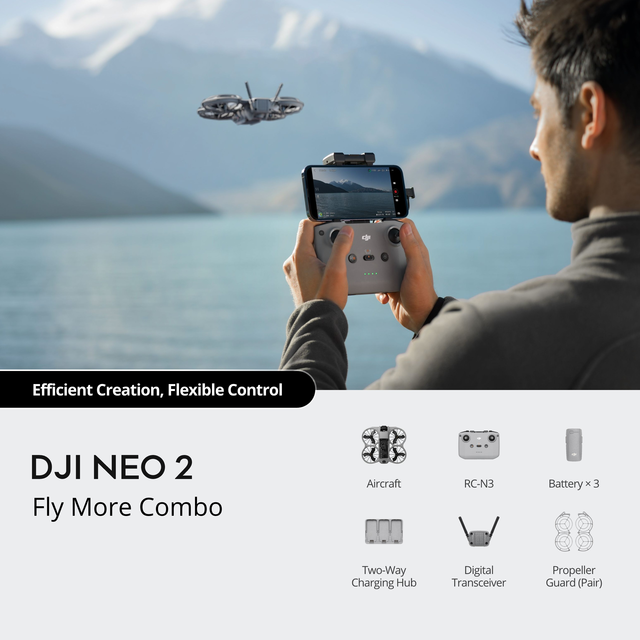 Neo 2 Fly More Combo 4K HD Camera App Control Foldable Beginner Drone with Dual Camera for Outdoor Sports