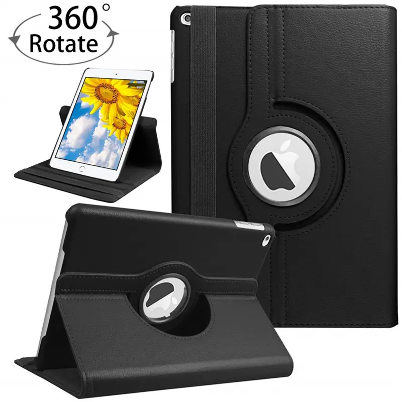 360 Puレザータブレットケース回転スタンドスマートタブレットカバーiPad Air用自動スリープウェイク4/52022