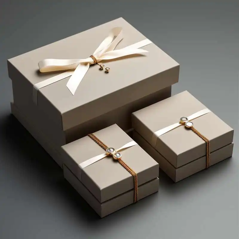 Kotak kardus hadiah cocok untuk cincin kalung anting kemasan tampilan perhiasan
