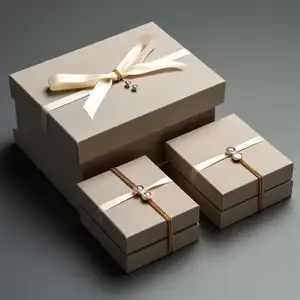 礼品纸板盒适合戒指项链耳环珠宝展示包装