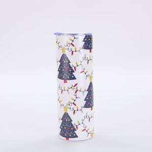 Gobelet isotherme à motif de Noël, couvercle transparent, double paroi sous vide, gobelet de voyage créatif imprimé, portable, 20 oz, gobelet pour voiture - Product Image 6