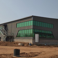 Edificio Prefabricado Moderno de Estructura de Acero Ligero, Viga de Acero Sólida en Forma de H, Techos de Acero, Casas con Estructura de Acero