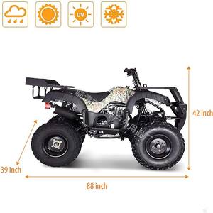 热卖全天候通用全地形车四轮车罩制作防风防水涤纶牛津布防紫外线车罩 - Product Image 5