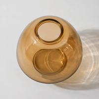 Abat-jour en verre en forme de goutte d'eau, verre soufflé à la main, ambre opale transparent, personnalisé pour les projets d'éclairage d'hôtels et de restaurants
