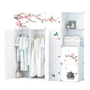 <span class=keywords><strong>Armario</strong></span> Vandeng Simple, Moderno y Minimalista, Ensamblado, <span class=keywords><strong>de</strong></span> <span class=keywords><strong>Tela</strong></span>, Plástico y Acero Inoxidable, para Ropa <span class=keywords><strong>de</strong></span> Niños y Bebés, para Dormitorio - Product Image 1