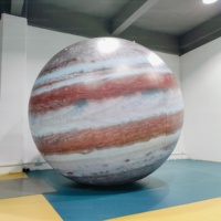 Décor Photo Géant Gonflable Lumineux Planète Jupiter Système Solaire pour Musée Scientifique/Exposition d'Astronomie/Événement/Centre Commercial