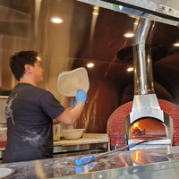 Four à pizza au bois pour food truck, remorque alimentaire mobile certifiée aux États-Unis avec four à pizza, remorque à glaces et pizzas à vendre