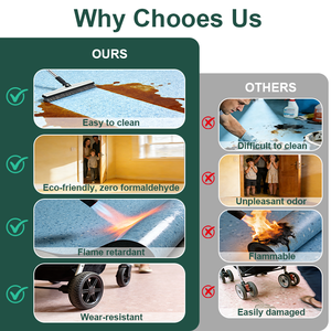 Suelo Vinílico Heterogéneo en Rollo de 2mm, Diseño Moderno, Bajo Mantenimiento, para Salas de Exposición, Salas de Estar y Bibliotecas Infantiles - Product Image 6