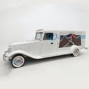 Classic HorseTowable Pure White Funeral Hearse New Customised High Quality Electric Funeral Hearse Cart Special Transportation - Product Image 1