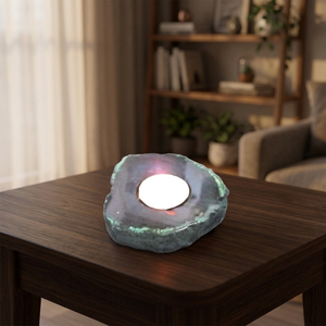 All'ingrosso naturale agata chiesa portacandele Semi-pietra preziosa artigianato tra cui Reiki rocce e giada per il Feng Shui - Product Image 3
