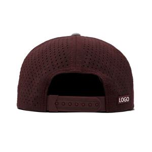 Cappellini Snapback a 5 Pannelli con Logo Personalizzato OEM, Cappello in Poliestere ad Asciugatura Rapida con Fori Tagliati al Laser, Classico Cappello Sportivo Perforato per Pesca e Attività all'Aperto - Product Image 4