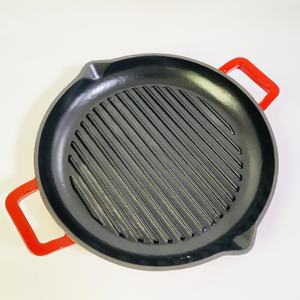 Sartén para tarta <span class=keywords><strong>de</strong></span> hierro <span class=keywords><strong>de</strong></span> 14 "/sartén redonda para pizza/bandeja para hornear <span class=keywords><strong>de</strong></span> hierro fundido - Product Image 1