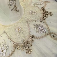 Gaun Tutu Balet Profesional Berhias Emas untuk Anak-anak, Tutu Pancake Tanpa Lengan dengan Renda Berhias Berlian Imitasi untuk Anak Perempuan, Ideal untuk Pertunjukan