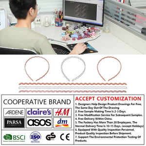 الكورية نمط جديد متجمد للفتيات بلون واحد مكافحة الانزلاق غسل الوجه عصابات رأس النساء اكسسوارات الشعر - Product Image 3