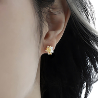 Élégantes boucles d'oreilles en forme d'étoile en or 18 carats pour femmes, bijoux en argent sterling 925 personnalisés, pierres précieuses fines, vente en gros