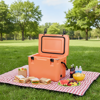 Congélateur alimentaire portable solaire commercial de haute qualité, réutilisable, étanche, en polyuréthane/peutêtre rotomoulé, 25QT, isotherme