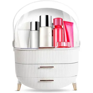 Makeup Plastic Storage Box Jewelry Acrylic Premium Dressing Case Portable Cosmetic Organiser Make Up Storage Box with Lid