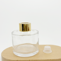 Bouteille diffuseur d'arômes en verre 50ml/100ml avec bouchon à vis, estampage à chaud, couleur personnalisée et bois