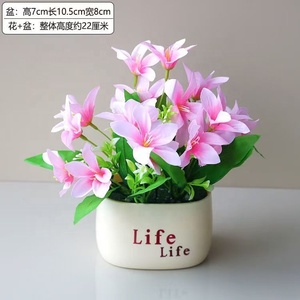 Hecho a mano Simple plástico biónico planta verde maceta <span class=keywords><strong>de</strong></span> <span class=keywords><strong>flores</strong></span> artificiales para sala <span class=keywords><strong>de</strong></span> estar muebles decoración <span class=keywords><strong>balcón</strong></span> ornamento al por mayor - Product Image 6