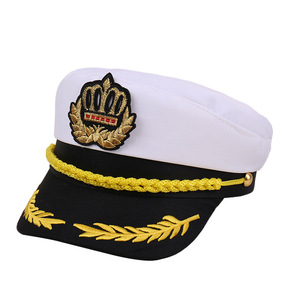 Phổ biến mùa xuân mùa hè hiển thị bên sân khấu du thuyền Hải Quân Đội Trưởng cap với đa huy hiệu thủy thủ ngoài trời Mặt trời bảo vệ hat - Product Image 5