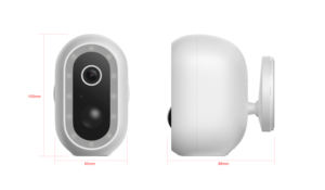 Lente de enfoque fijo HD de 3,6mm para exteriores, cámara de batería a todo Color, cámaras de vídeo, cámara de visión nocturna infrarroja, seguridad - Product Image 3