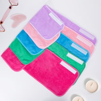 Serviette de beauté en microfibre avec logo brodé du fabricant, super absorbante, séchage rapide, écologique, pour salon de beauté, SPA, maison, hôtel