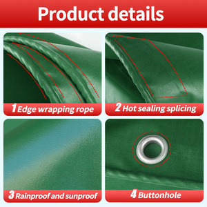 Bâches personnalisées en tricot tissé imperméable 550 g/m² enduites de PVC, résistantes à l'abrasion et anti-déchirure pour fermes avicoles - Product Image 6