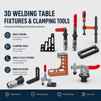 Plateforme de soudage flexible 3D, table de soudage en fonte, poste de travail de soudage tridimensionnel avec accessoires de fixation