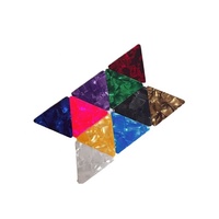 Accessoires pour instruments à cordes : Médiators de guitare en ABS, Delrin et Celluloid, formes triangulaires, épaisseurs 0.46mm, 0.71mm, 0.96mm