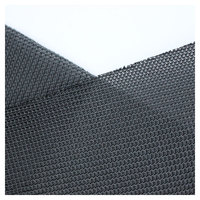 Échantillon gratuit, courbe résistante aux plis, chaîne tricotée 100% Polyester, filet noir, tissu en maille pour chaise de bureau