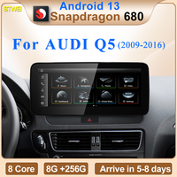 STWEI Qualcomm Snapdragon 680 6225 2.4GHz CarPlay sans fil Auto pour AUDI Q5 Lecteurs multimédias de voiture Vidéo GPS Navi Bluetooth