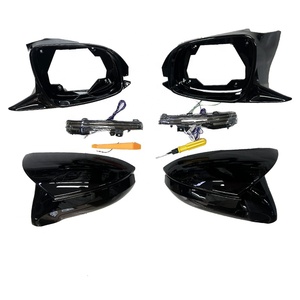 Car World 2006-2008 ES300/ES330 LED Style <b>Plastic</b> Gloss Black <b>Mirror</b> Cover Replacement - Product Image 2