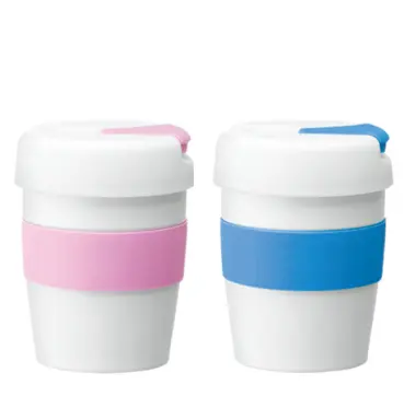 실리콘 그립과 2023 8 oz BPA 무료 스테인레스 스틸 커피 잔