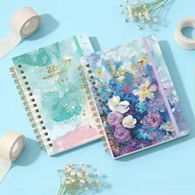 Agenda Espiral Transfronteriza <span class=keywords><strong>de</strong></span> Alta Estética, Planificador Anual A5 2026-2027, Personalizable en Inglés, Regalo - Product Image 2