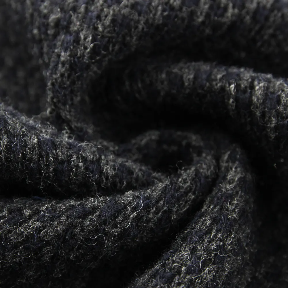 Venta caliente abrigo de lana tela de punto de invierno lana poliéster mezclado Jacquard tela para traje