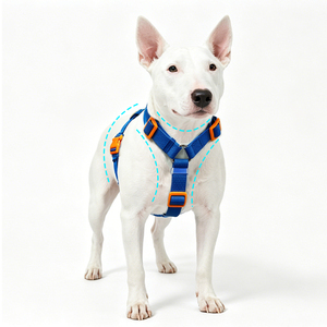 Adjustable <b>Pet</b> Harness Set Polyester Dog Walking <b>Collar</b> <b>Leash</b> and Harness Set With Quick Release Buckle for Dog Outdoor Training - Product Image 5