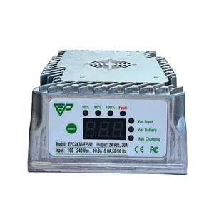 Chargeur de batterie 24V 30A 800W Plomb acide LiFePO4 Plate-forme de levage mobile Chargeur de batterie