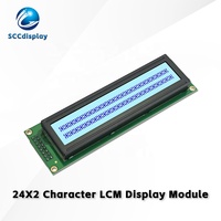 Russische Zeichen JXD2402A-IIC COB STN 24x2 Zeichen-LCD-Display IIC/I2C-Schnittstelle LED-Hintergrundbeleuchtung Hohe Helligkeit SCCdisplay