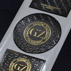 Logotipo de lámina de oro autoadhesivo personalizado, troquelada pegatina, vinilo de impresión UV personalizado, etiqueta adhesiva cosmética impermeable - Product Image 5