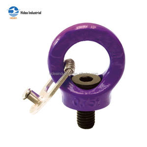 Prix d'usine Hidea Point de levage à vis à œil robuste en acier super allié G80, nouveau type, avec anneau pivotant et clé - Product Image 4